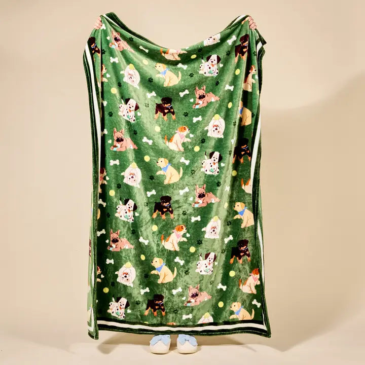 Snuggle Up Plush Blanket–Dog Days