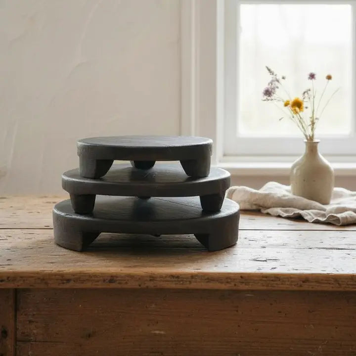 Found Wood Pedestal Large