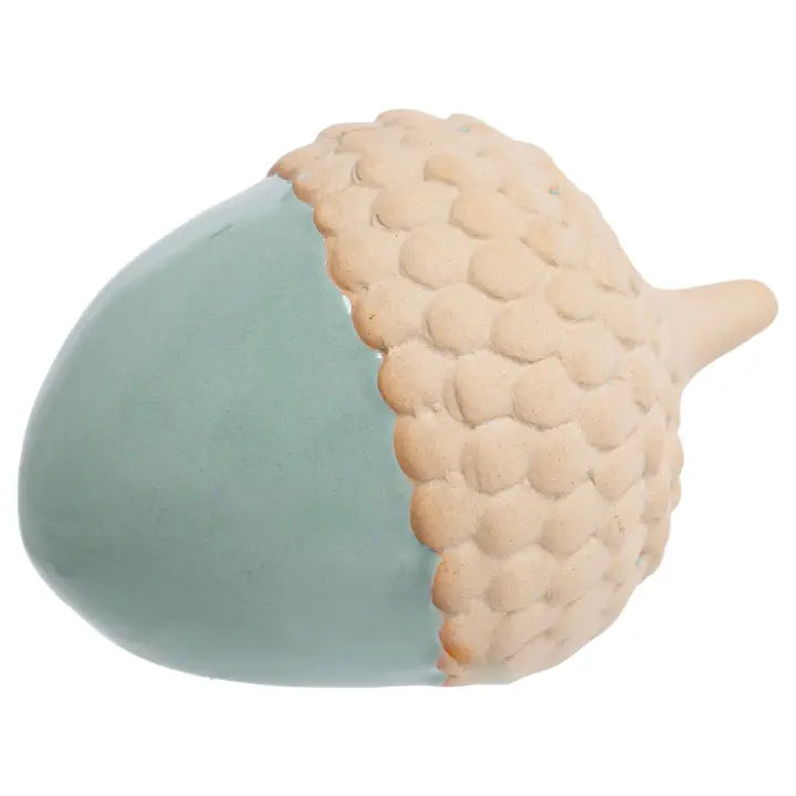 Boston International - 4.25" Blue Stoneware Acorn Fall Autumn