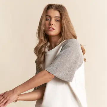 Revered Gray Terry Top and Shorts