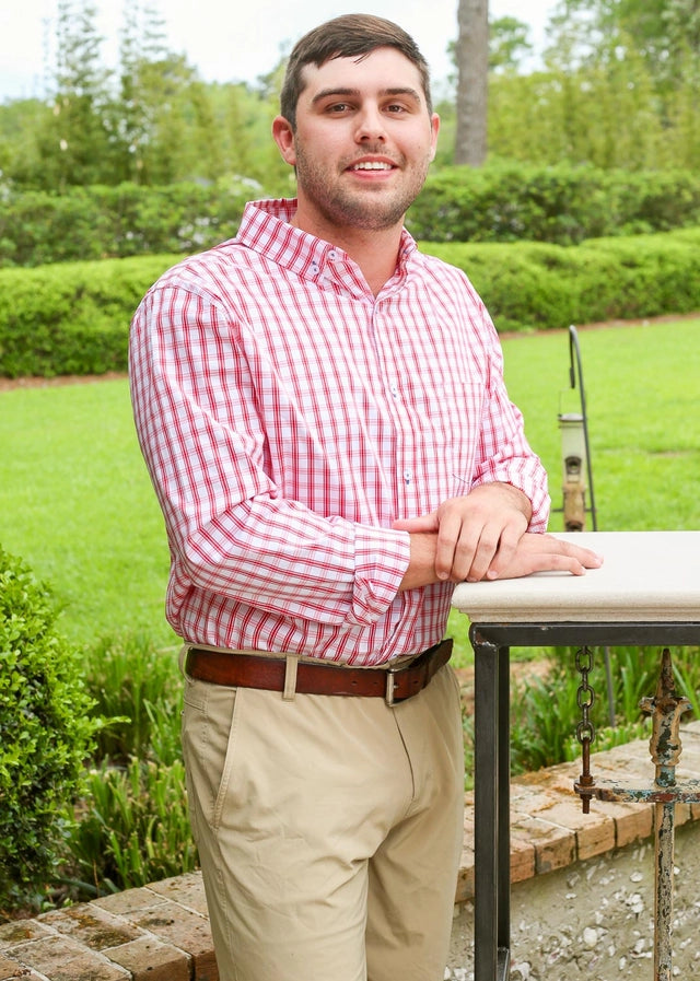 Classic Button Down- Red