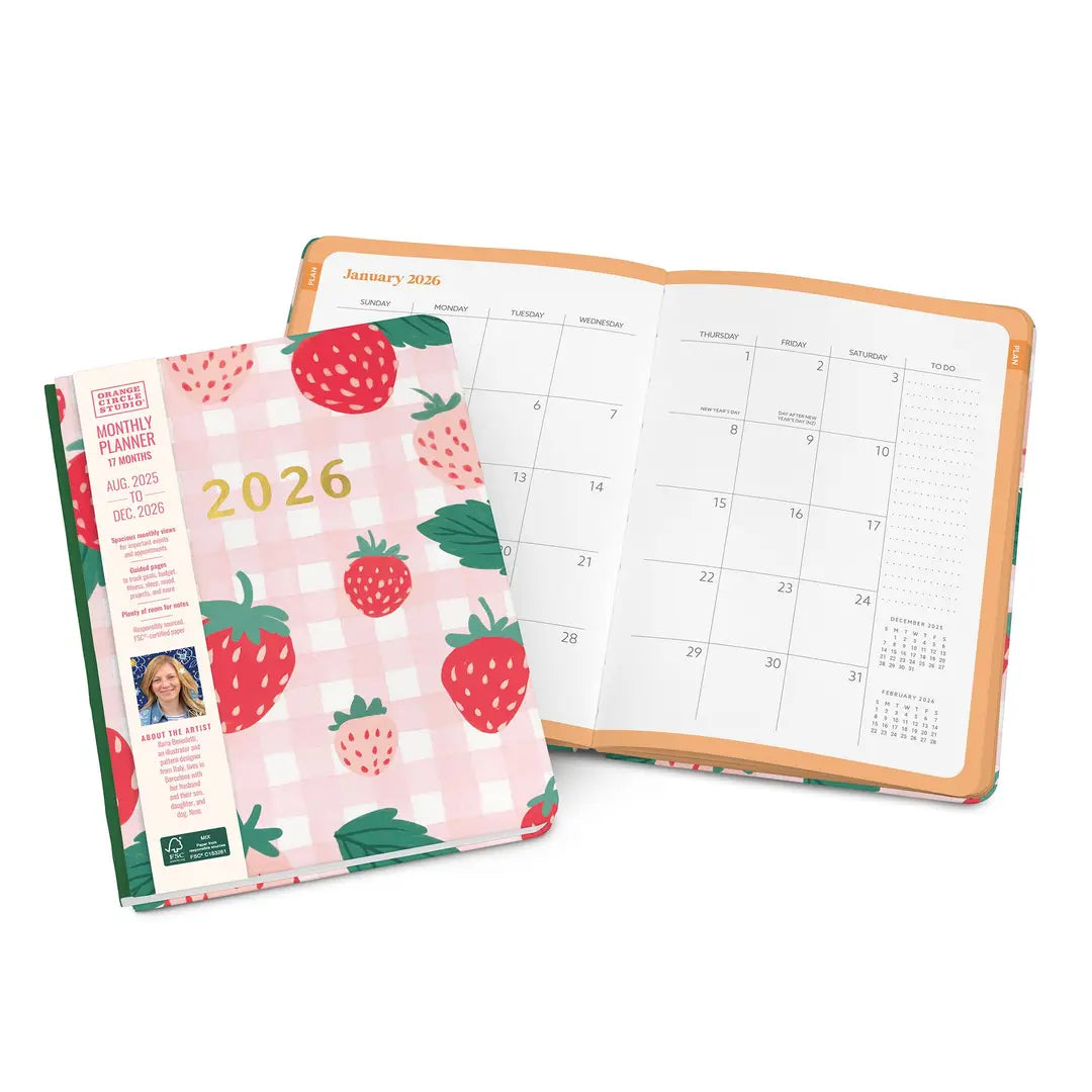 2026 Strawberry Love Good Day Planner
