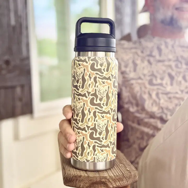 26 oz Camo Deer Tumbler