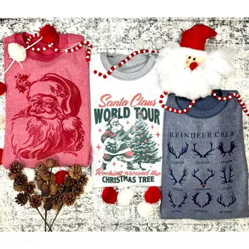 Inside Out Christmas Sweatshirt in RED