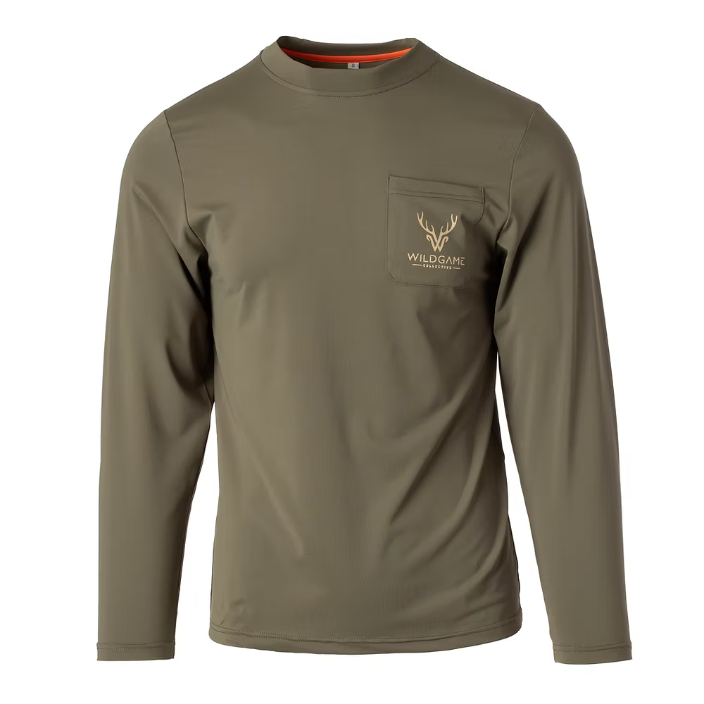 WILDGAME LS GREEN PERFORMANCE TEE
