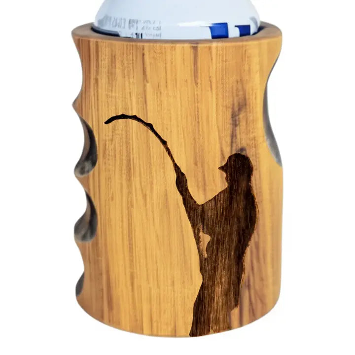 Koozie - Hand Carved Wood
