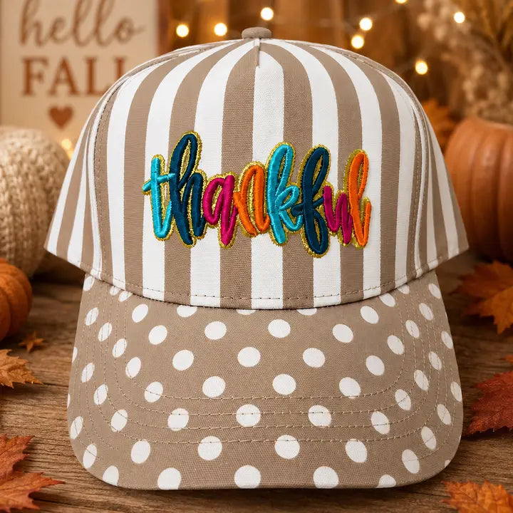 Striped Thankful Cap