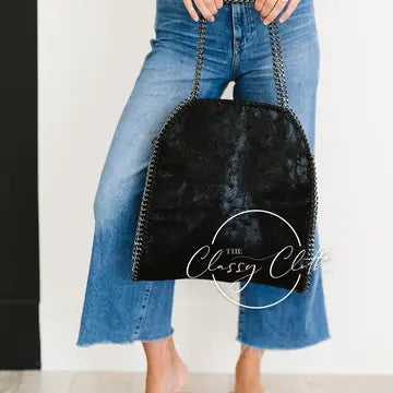 Monica Metal Chain Hobo Bag