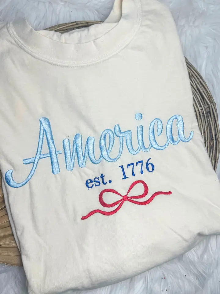 America USA Patriotic 4th of July Short Sleeve