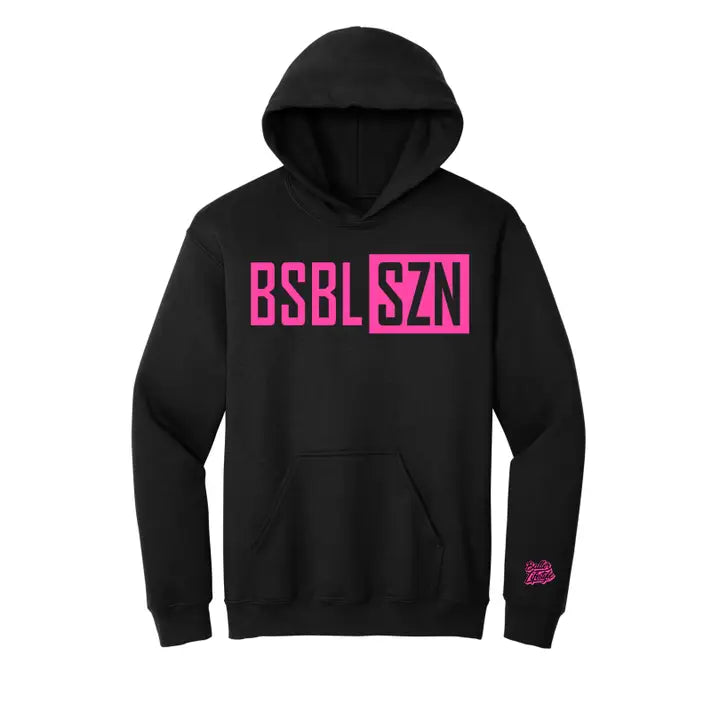Youth Baseball Hoodie (Pink)