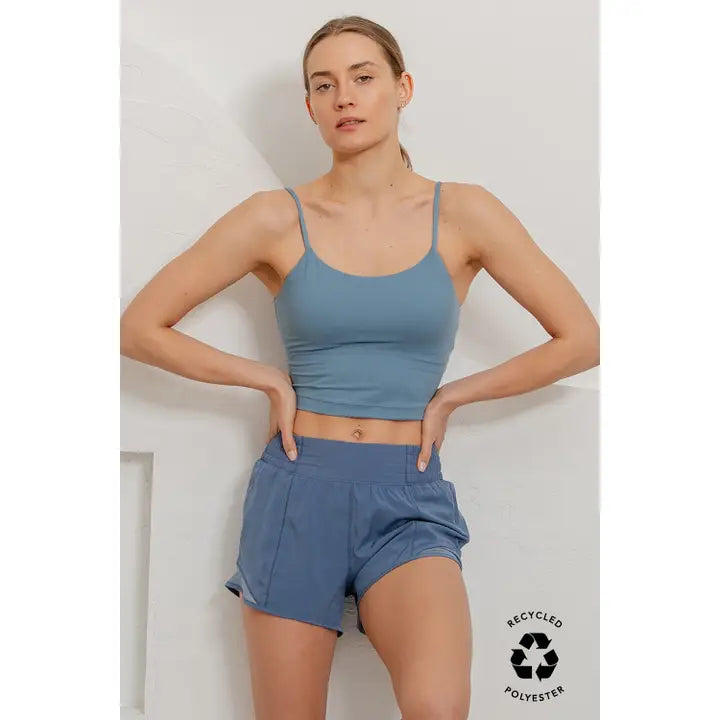 Recycled Active Short with Mesh
