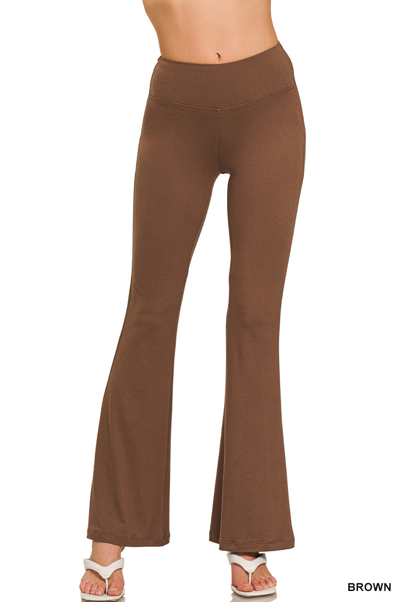 Buttery soft flare leg high waist yoga pants