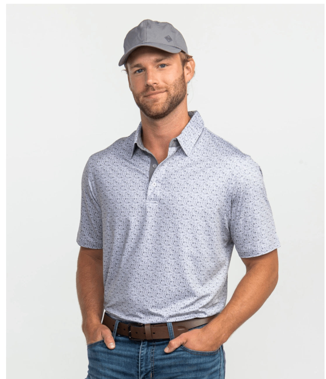 Game Time Printed Polo