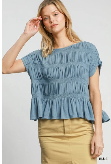 Soft Knit Smocked Top