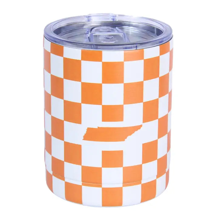 Orange and White Tennessee Tumbler
