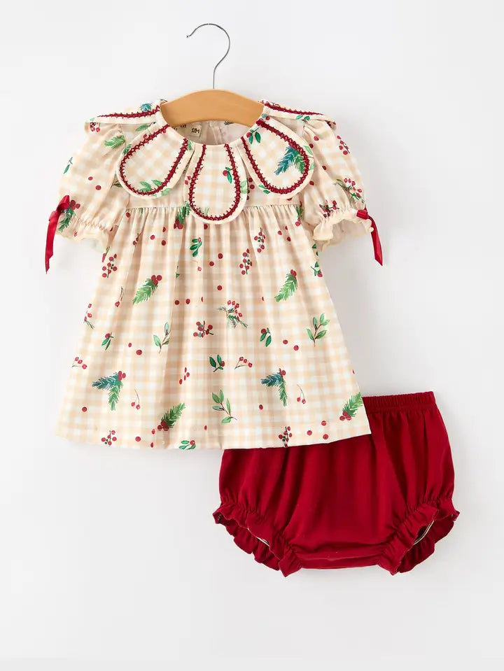 Fall Ruffle Baby Bloomer Set