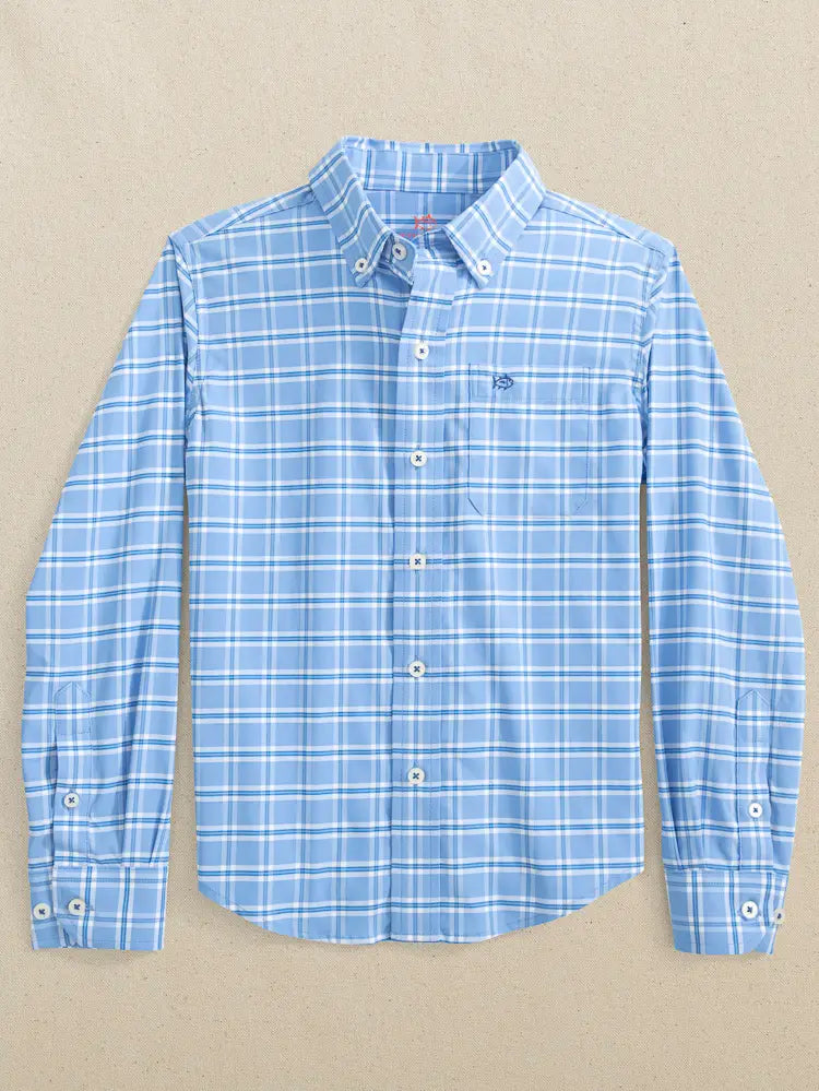 Youth Coastal Breeze south Beach Plaid Sport shirt - SOUTHERN TIDE