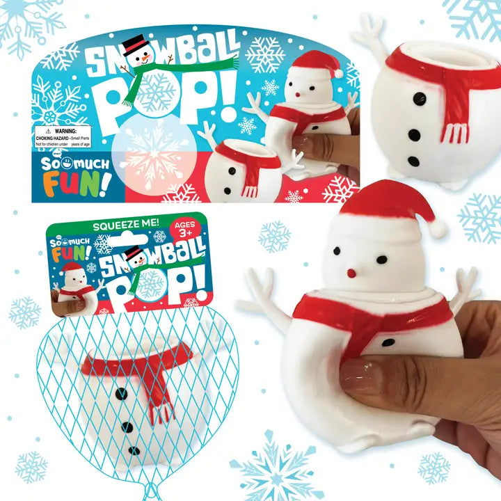Christmas Gift Snowman Pop Ball Fidget Toy