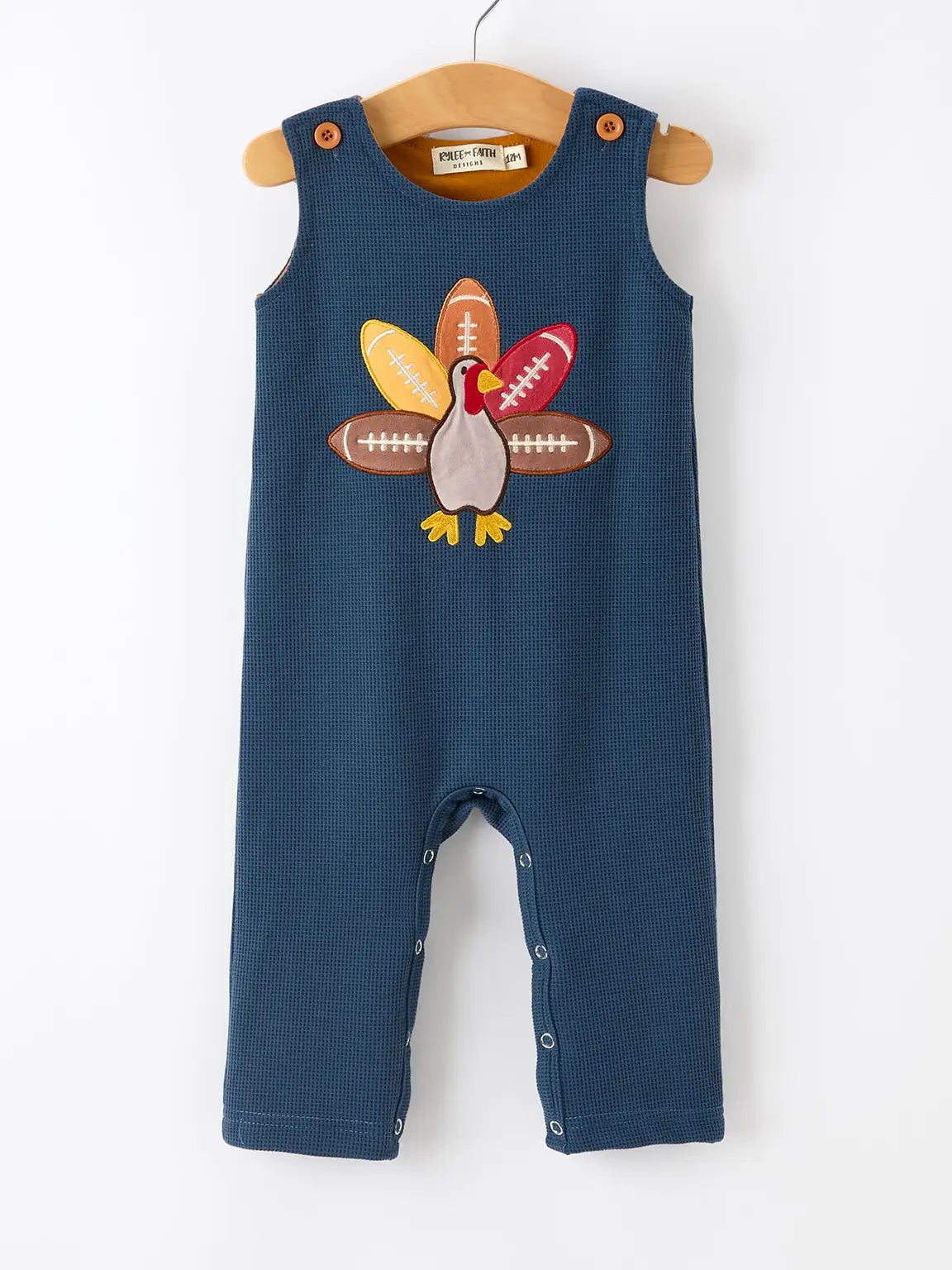 Turkey Baby Waffle Romper