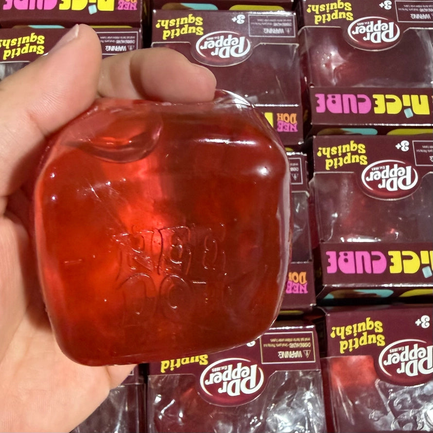 Nice Cream Cone Ice Pop Squishy Fidget Toy-No Brand (Red)