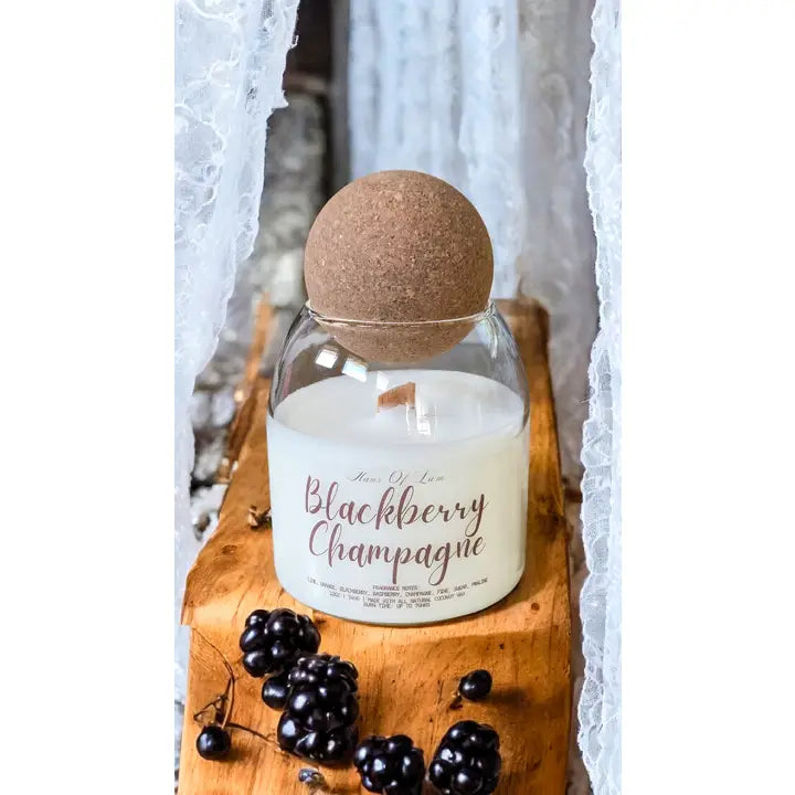 Blackberry Champagne Scented Candle