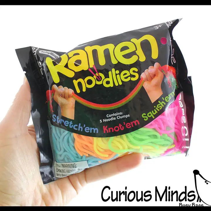 Needoh 5 Ramen Stretchy Noodle Strings Fidget Toy