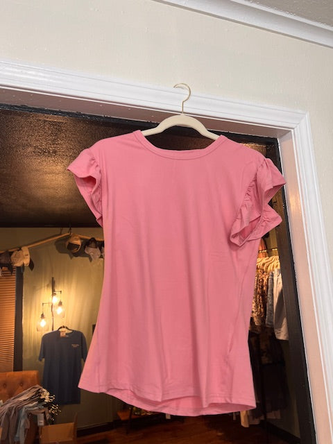 Cozy Ruffle Sleeve Top