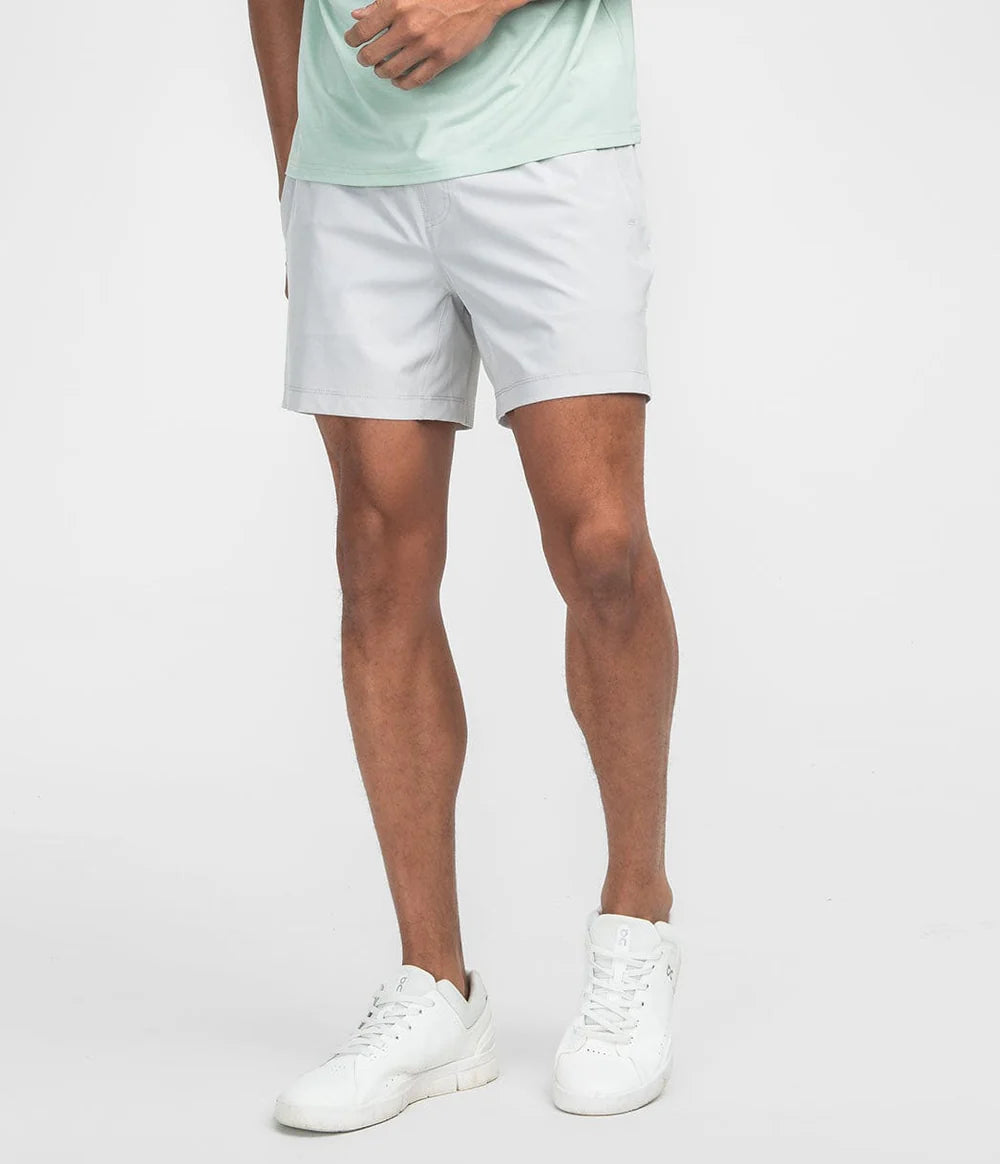 Everyday Hybrid Short With Belt Loops (5.5" Inseam) - Cloud