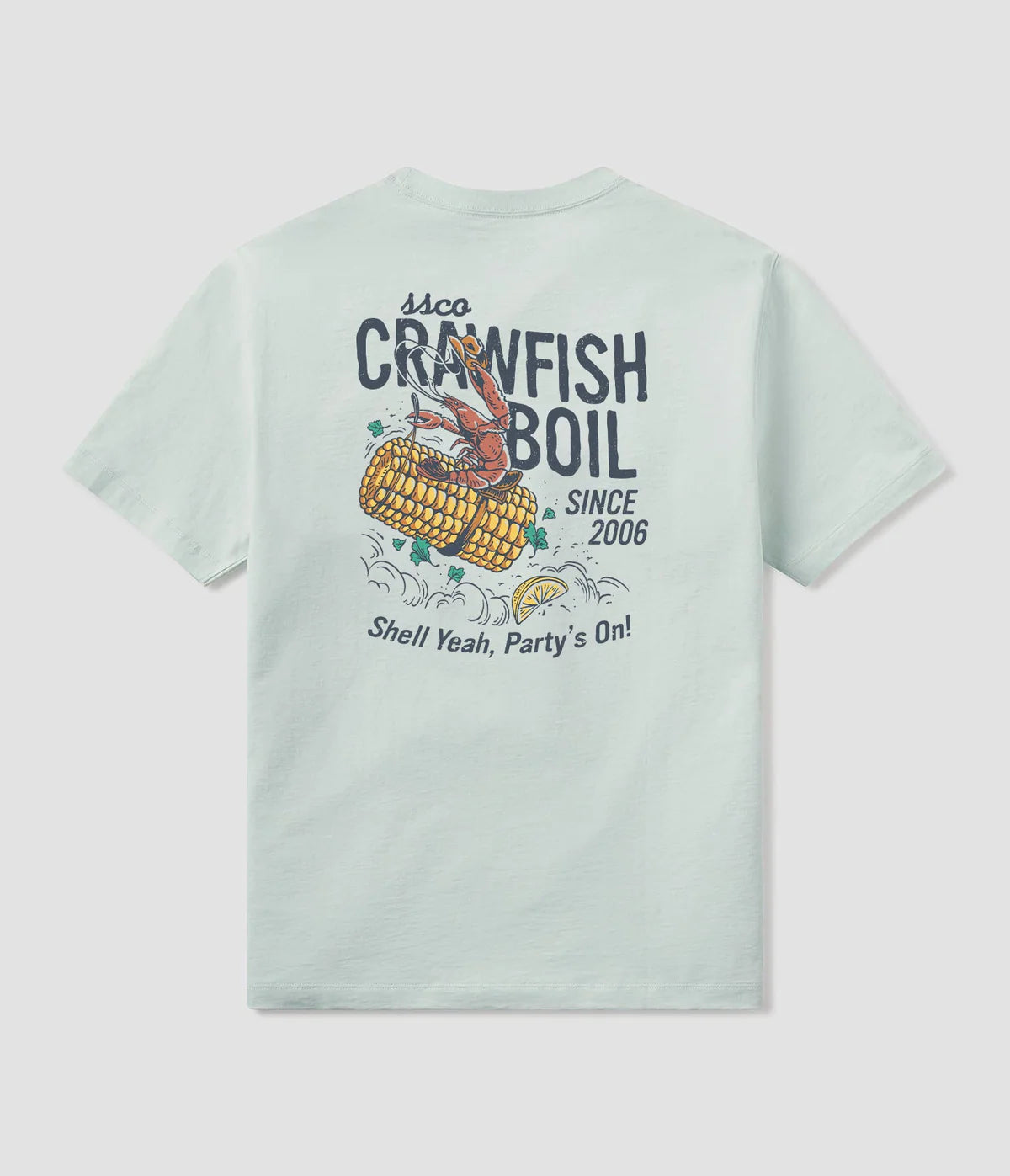 Crawfish Boil Tee - Cool Mint
