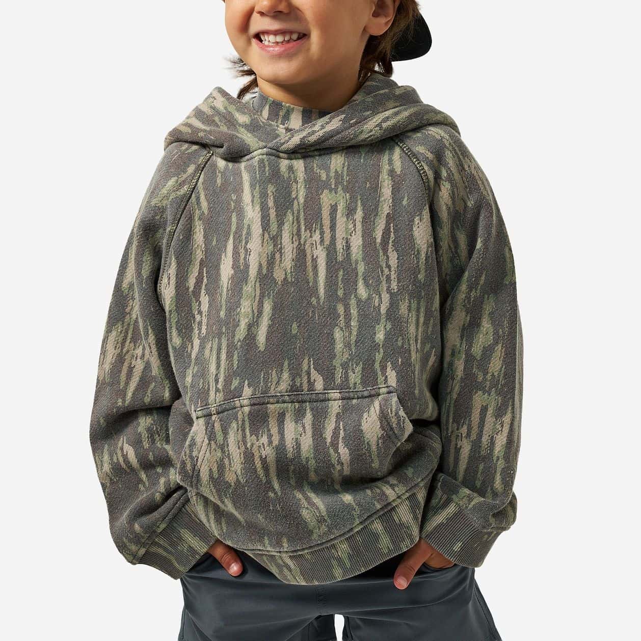 YOUTH VINTAGE WASHED HOODIE - MIDLAND CAMO