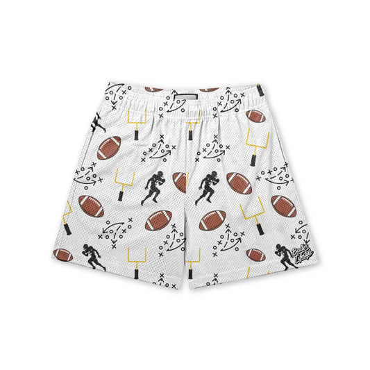 Football Player Shorts with White Background