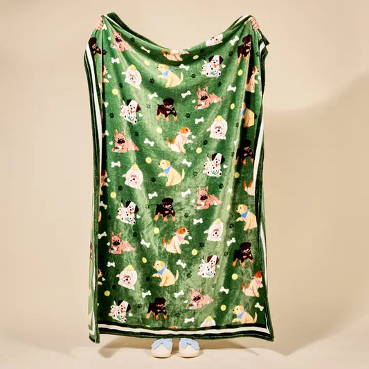 Snuggle Up Plush Blanket–Dog Days
