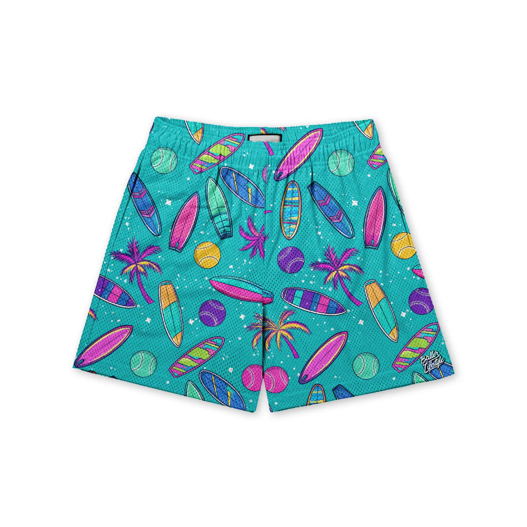 Surfer Baseball Shorts BALLER LIFESTYLE