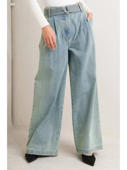 A Washed Denim Pant