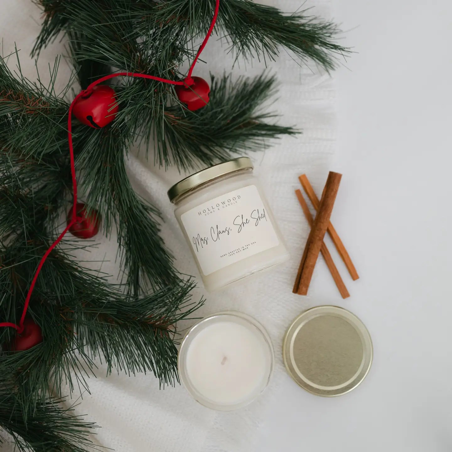Mrs. Claus' She Shed | Holiday | Candle