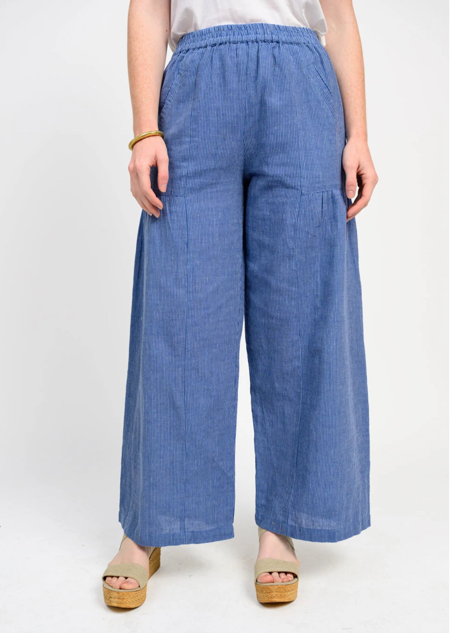 Wide Leg Stripe Pants