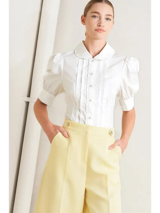 A Solid Woven Top