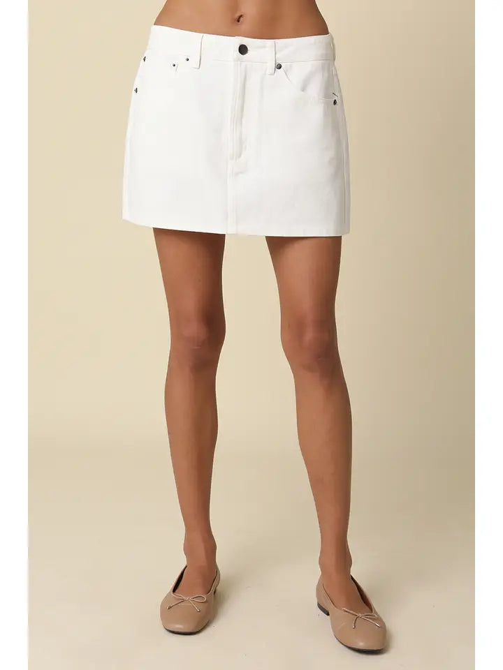 Cotton Mini Skirt
