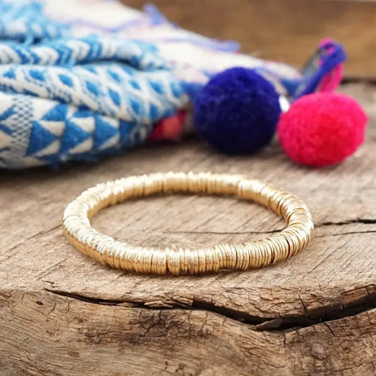 Boho Beaded Stretchy Bracelet