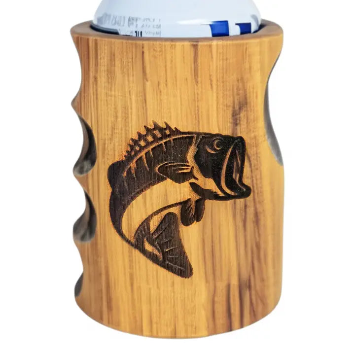 Koozie - Hand Carved Wood