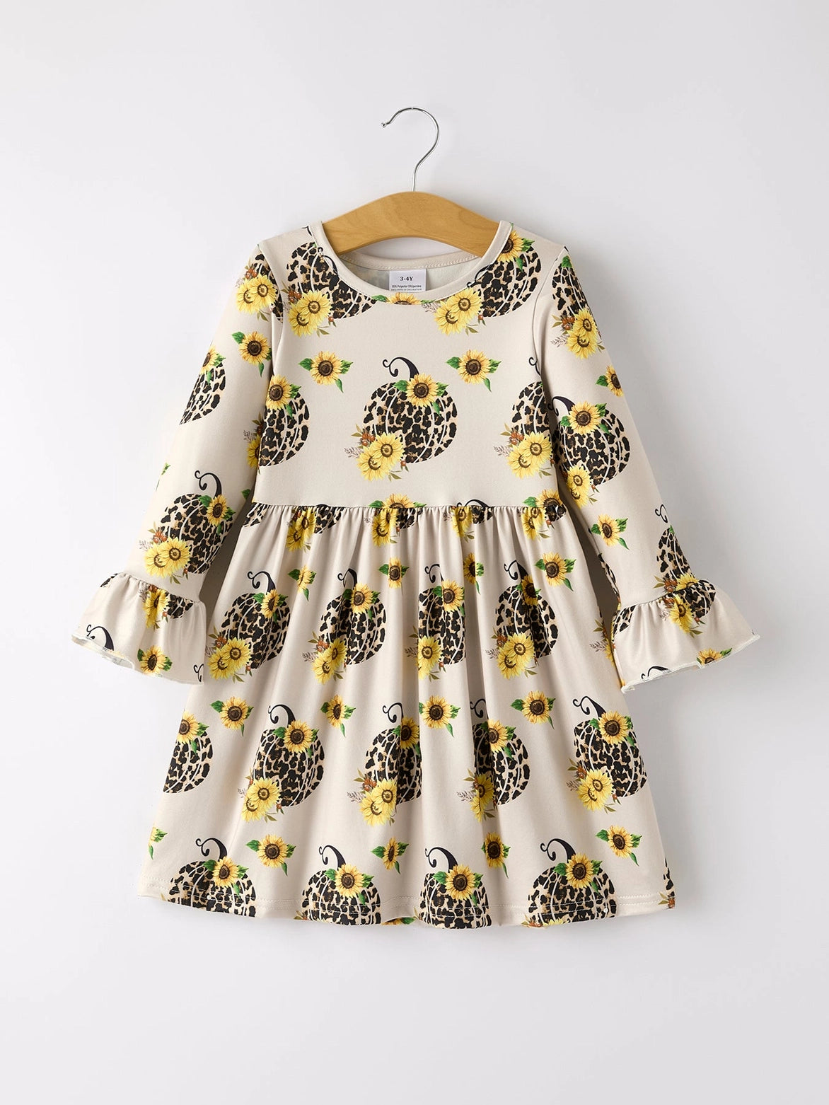 Fall Girls Ruffle Dress