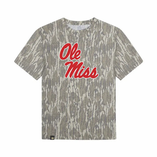 Mossy Oak Bottomland Camo Ole Miss Tee