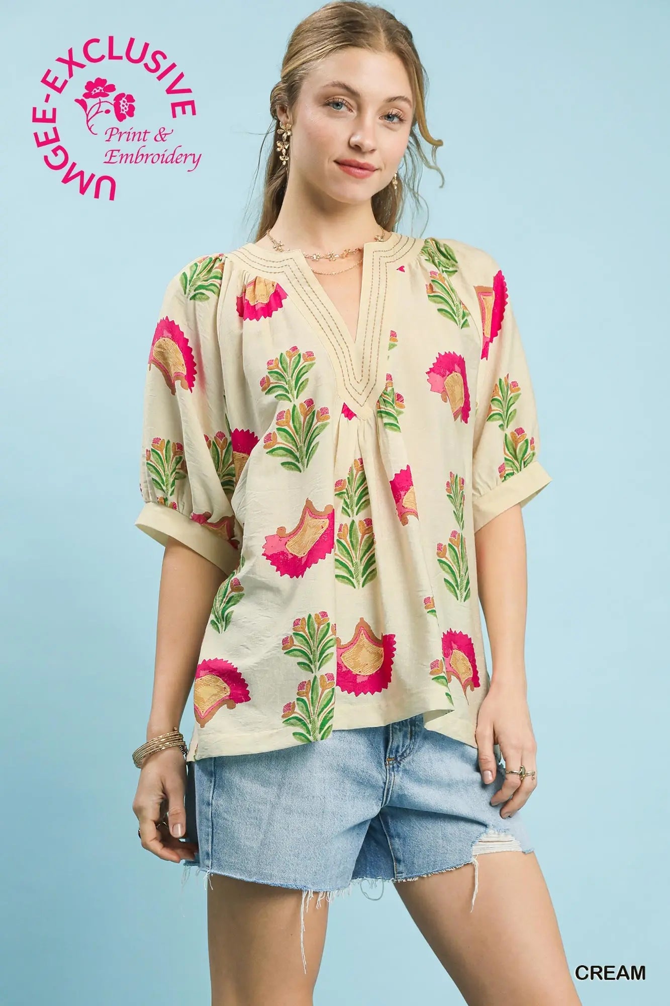 Abstract Print Top