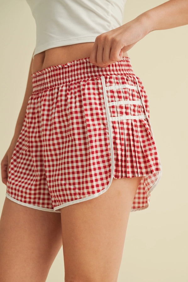 Gingham Print On Point Shorts