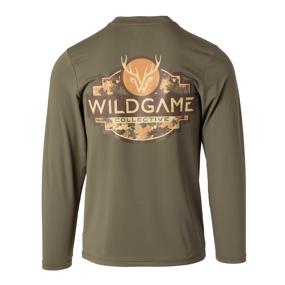 WILDGAME LS GREEN PERFORMANCE TEE
