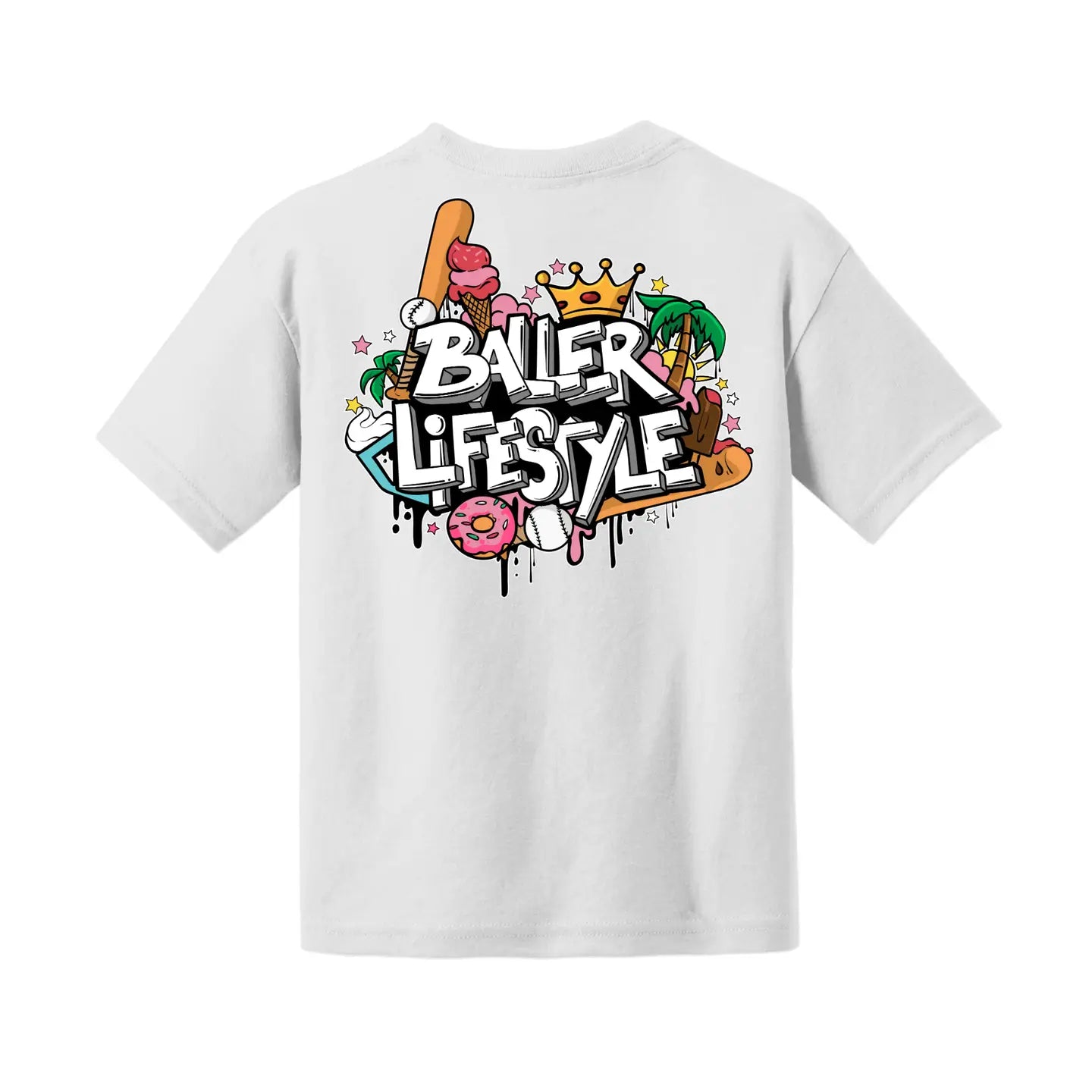 Baller Lifestyle Graffiti Youth Tee