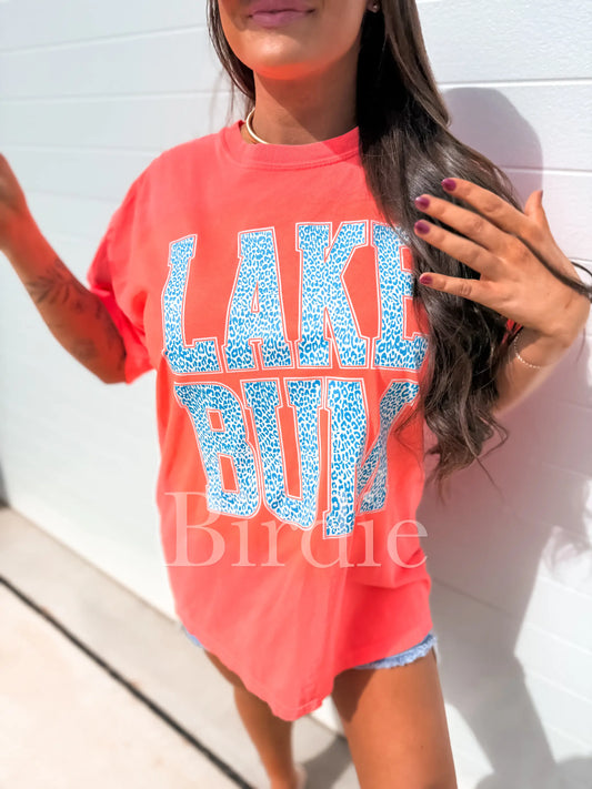 Leopard Lake Bum Graphic Tee