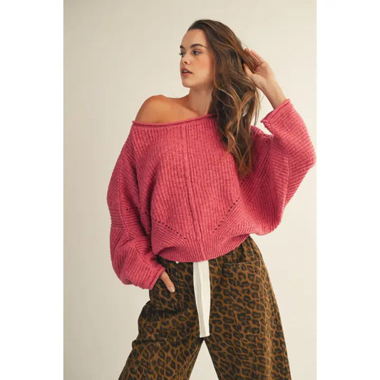 Relaxed Fit Pullover Sweater