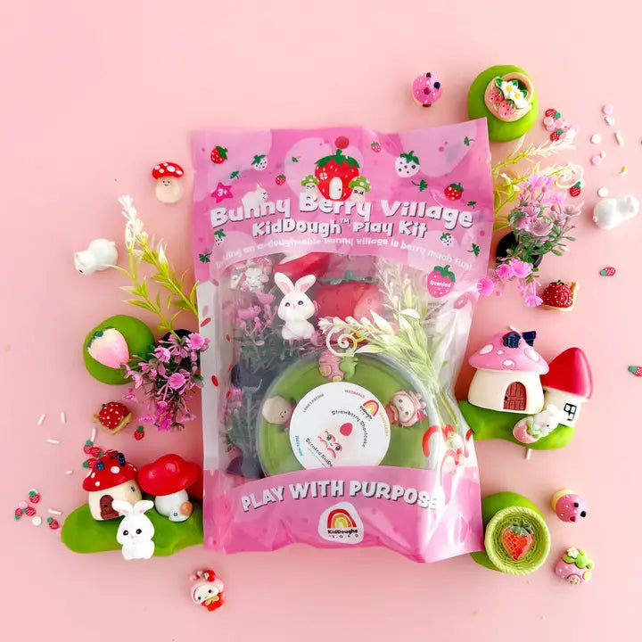Bunny Berry Village Kiddough Play Kit