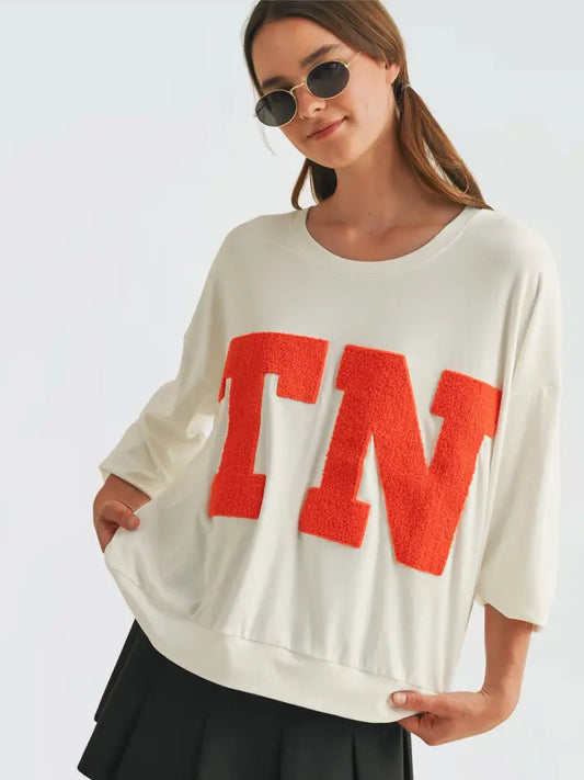 "Tn" Long Sleeve Top